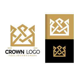 Letter M Royal Crown Logo Icon