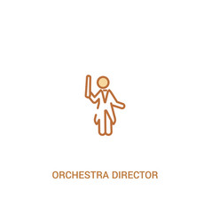 Orchestra Director Concept 2 Colored Icon Simple