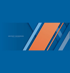 Abstract Blue And Orange Diagonal Geometric Shape