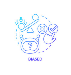 Biased Blue Gradient Concept Icon