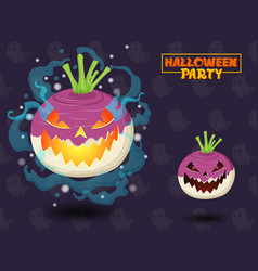 Halloween Turnips Collection In Flat Design Swap