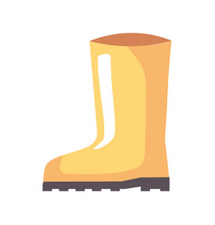 Yellow Rubber Boot Shoe