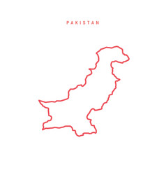 Pakistan Editable Outline Map