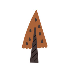 Brown Abstract Christmas Tree