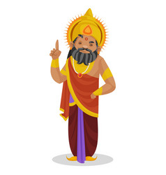 King Dhritarashtra Cartoon Character