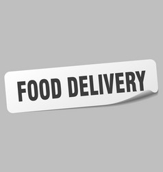 Food Delivery Sticker Food Delivery Label