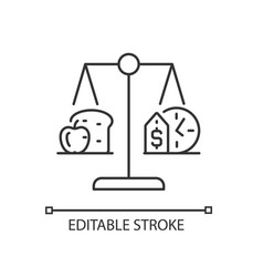 Food Stability Linear Icon