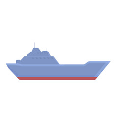 Battleship Icon Cartoon Military Ship