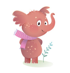 Cute Baby Elephant Character For Kids