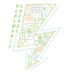 Renewable Sustainable Energy Landscape Poster