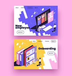 Employee Onboarding Banners Set