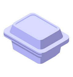 Pack Box Icon Isometric Snack Bag