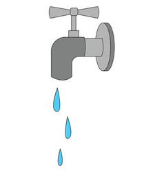 Clipart Water Flowing From Tap Or Faucet