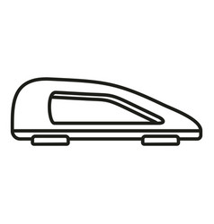 Car Roof Baggage Icon Outline Rack Box