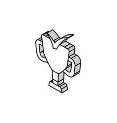 Trophy Check Mark Isometric Icon