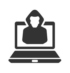 Laptop Hacker Icon