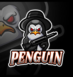 Penguin Esport Mascot Logo Design