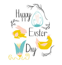 Happy Easter Day Poster For Parties And Events