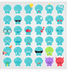 Octopus Emoji Set