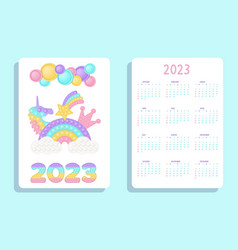 Pop It Pastel Pocket Calendar 2023 With Fidget