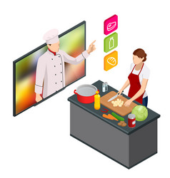 Isometric Cooking Education Online Professional