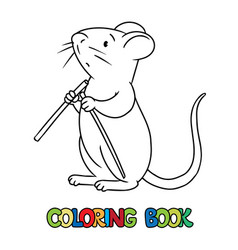 Funny Mouse Or Mice Animals Coloring Book