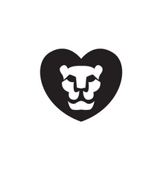 Love With Head Lioness Logo Symbol Icon Graphic