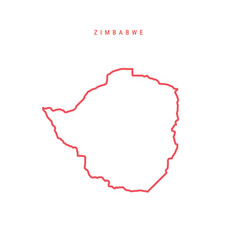 Zimbabwe Editable Outline Map