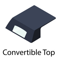 Convertible Top Icon Isometric Style