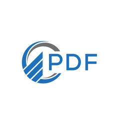 Pdf Letter Logo Design On Black Background