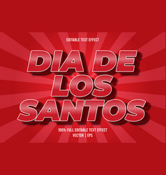 Dia De Los Santos Editable Text Effect Embossed