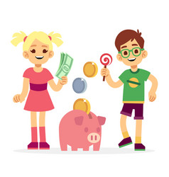 Financial Literacy Of Children Concept Kids