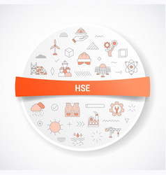 Hse Health Safety Environment Concept With Icon