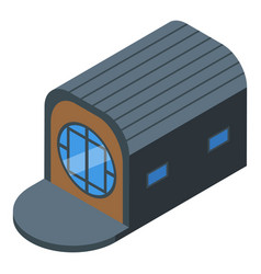 Summer Glamping Icon Isometric Tent House