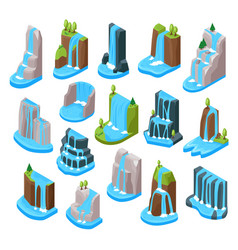 Waterfall Isometric Set