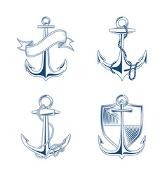 Anchor With Rope And Chain Set