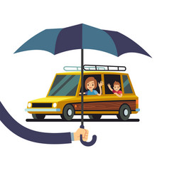 hands holding car insurance policy