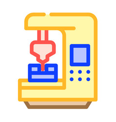 Cnc Computer Numerical Control Color Icon