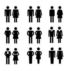 Public Toilet Signs Woman And Man Hygiene