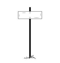 Sign Road Post Line