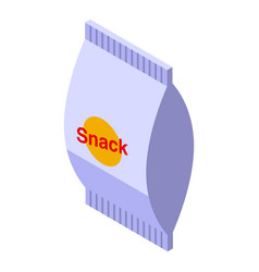 Snack Package Icon Isometric Pack Chip