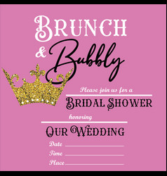 Brunch And Bubbly Invitation Bridal Shower Icon