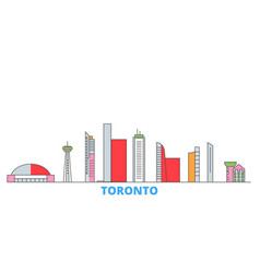 Canada Toronto City Line Cityscape Flat