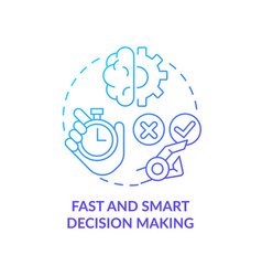 Fast And Smart Decision Making Blue Gradient