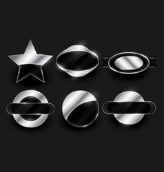 Eye Catching Silver Badge Element Banner