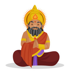 King Dhritarashtra Cartoon Character