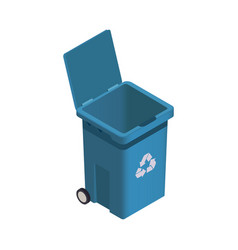 Isometric Garbage Bin Icon