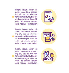 Legal Deals Concept Line Icons With Text