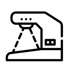 Currency Detector Device Line Icon