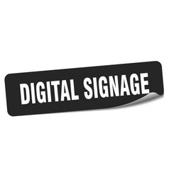 Digital Signage Sticker Label